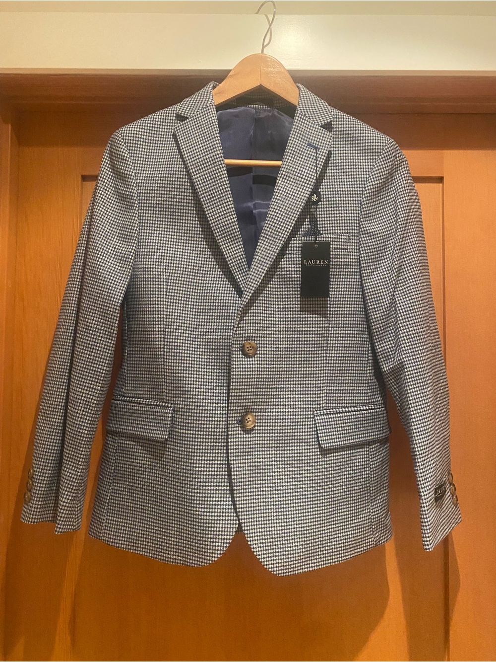 NWT Boys Lauren Ralph Lauren Houndstooth Sport Coat (Size 14)